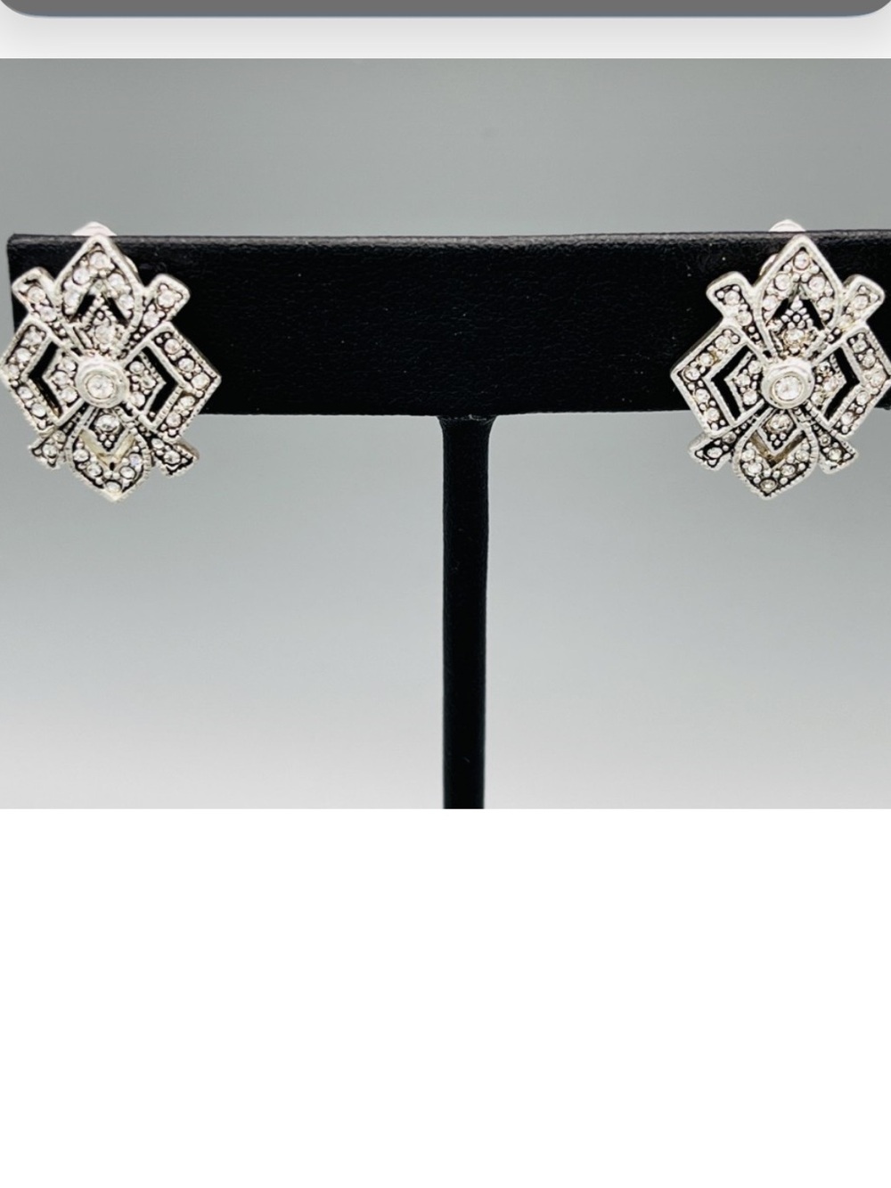 MMA art deco crystal earrings